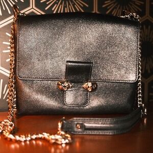 Alexander McQueen Twin Skull Leather Bag